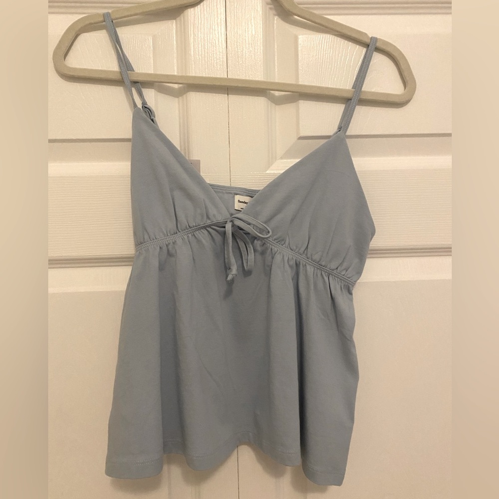 Aritzia Sundays Best Loulou Camisole in Dew Blue